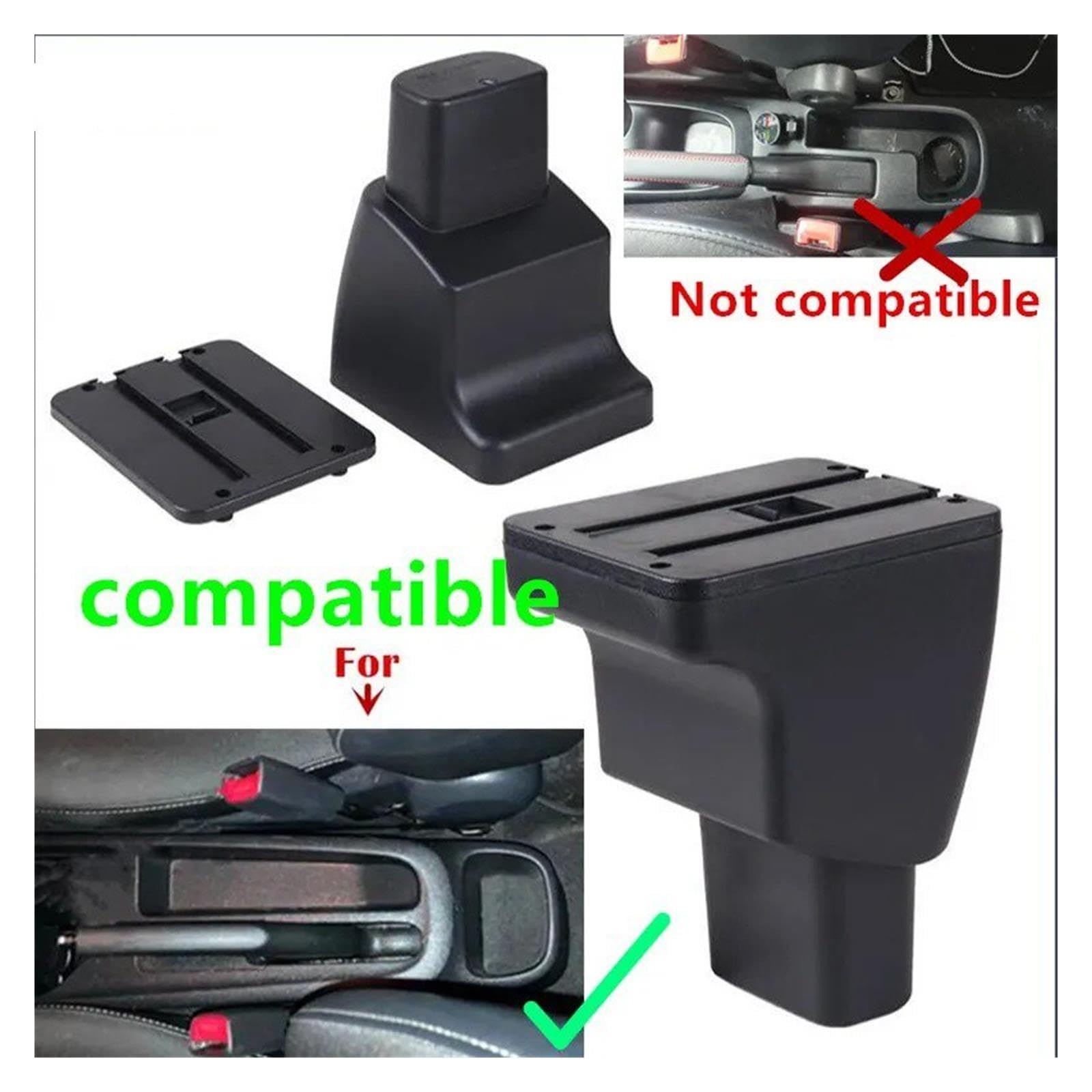per Hyundai I10 Scatola Portaoggetti Centrale Bracciolo Auto