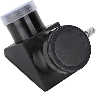 1.25' Mirror Star Diagonal,90 Degree Black Erect Image Lens Astronomical Telescope Universal Accessories with Screw Fixation,for Telescope