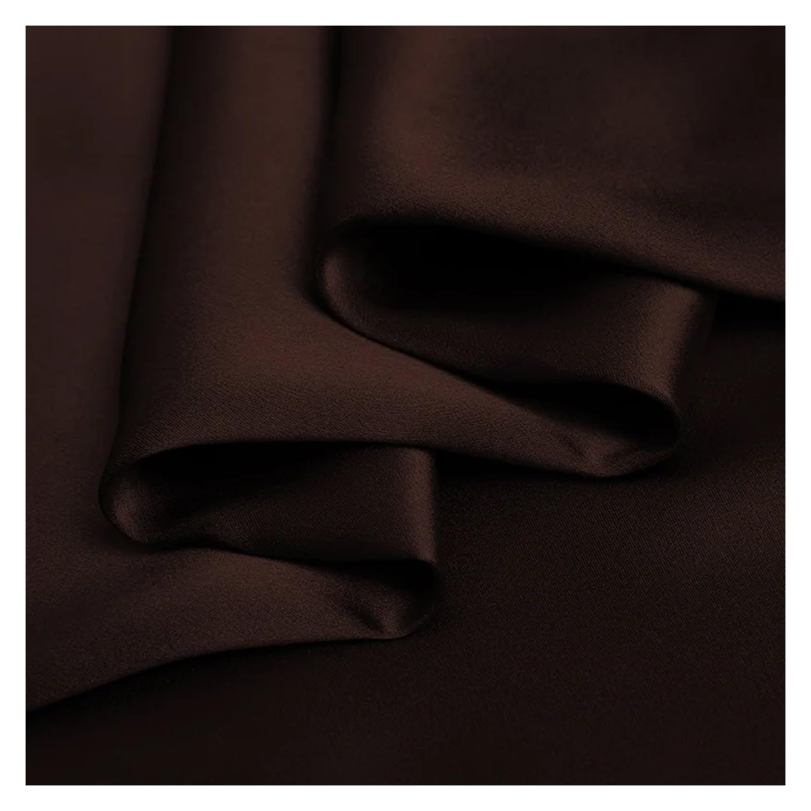 Tela de Raso Satin Tela for ropa de cama, seda natural de lujo, charmeuse morera, 16, 19, 22 y 30 m/m, 6A, color marrón liso(19mm)