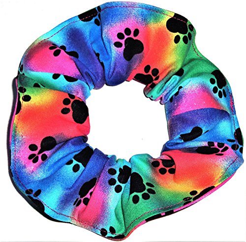 paw print scrunchie
