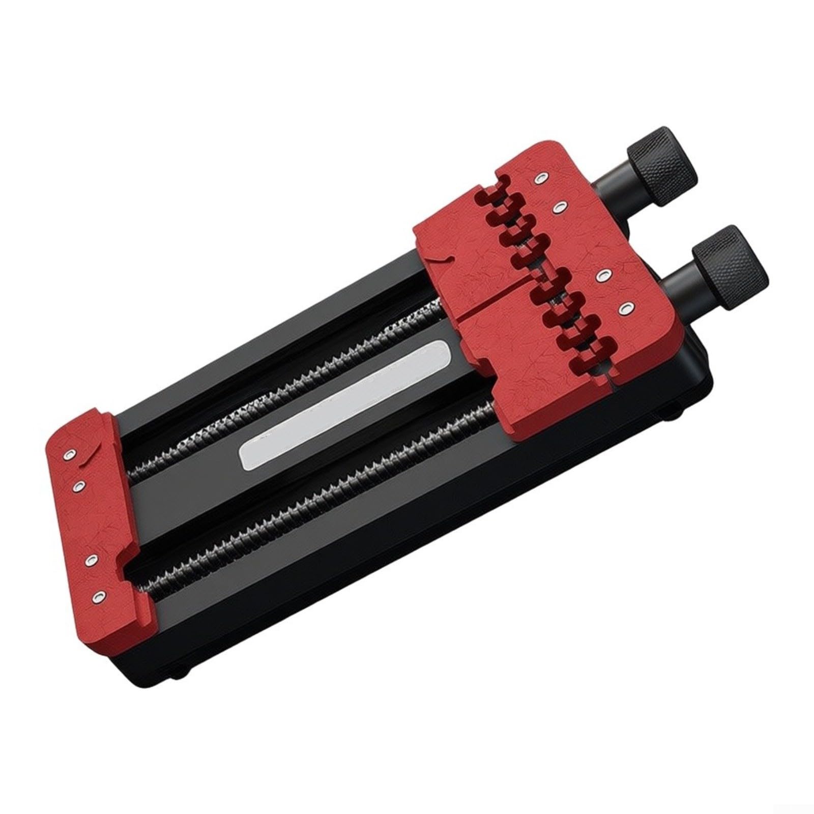 Metall PCB Fixierwerkzeug mit Doppel-Lager Mechanismus für Motherboard Reparatur, Soldering Clamp für IC Chips, 155x80x20mm, Rot/Schwarz