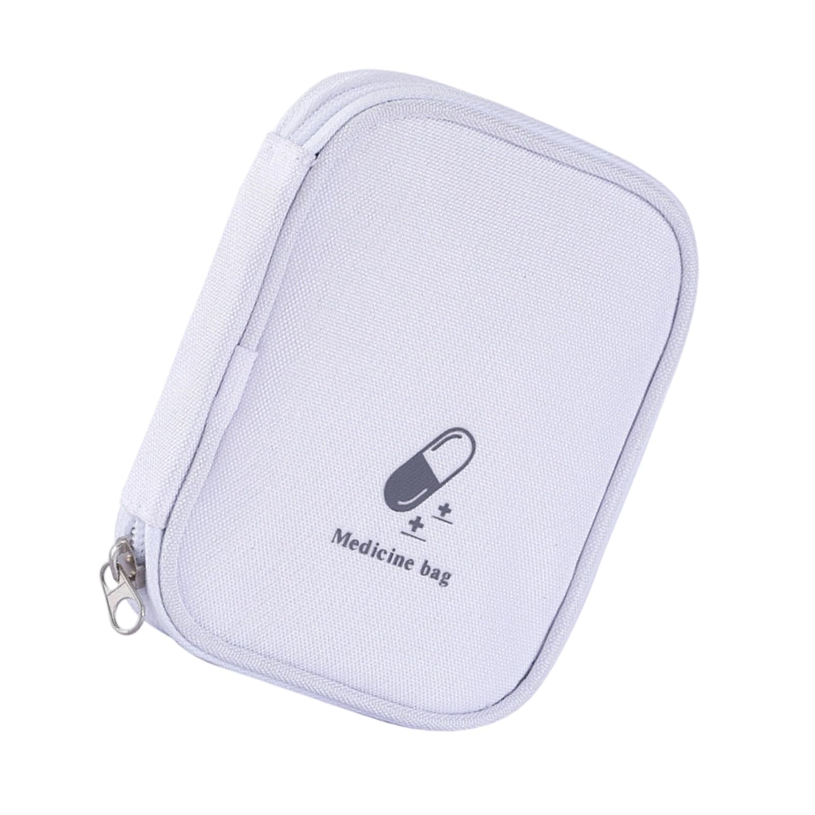 Kalttoy White Minis Firsts Aid Pouches, Portable Outdoor Firsts Aid Medicals Bag Multi-Function Emergencies Medicine Storage Bag Empty Pouches