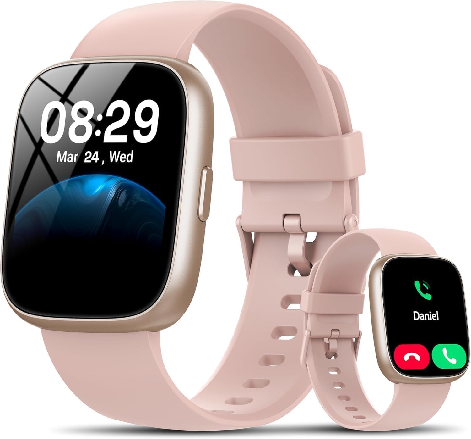 Smartwatch Women Men, 1.83 Inch HD Fitness Tracker with Alexa/Phone Function, 120+ Sports Modes, Fitness Watch with Heart Rate/Sleep Monitor/Pedometer, IP68 Smart Watch Sports Watch for Android iOS