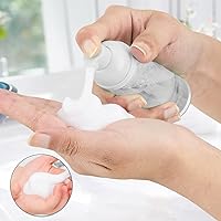 Vista 2 de 2oz Foam Pump Bottle (3PCS) Empty Travel Foaming Dispenser for Hand Soap, Lash Cleanser, Shampoo