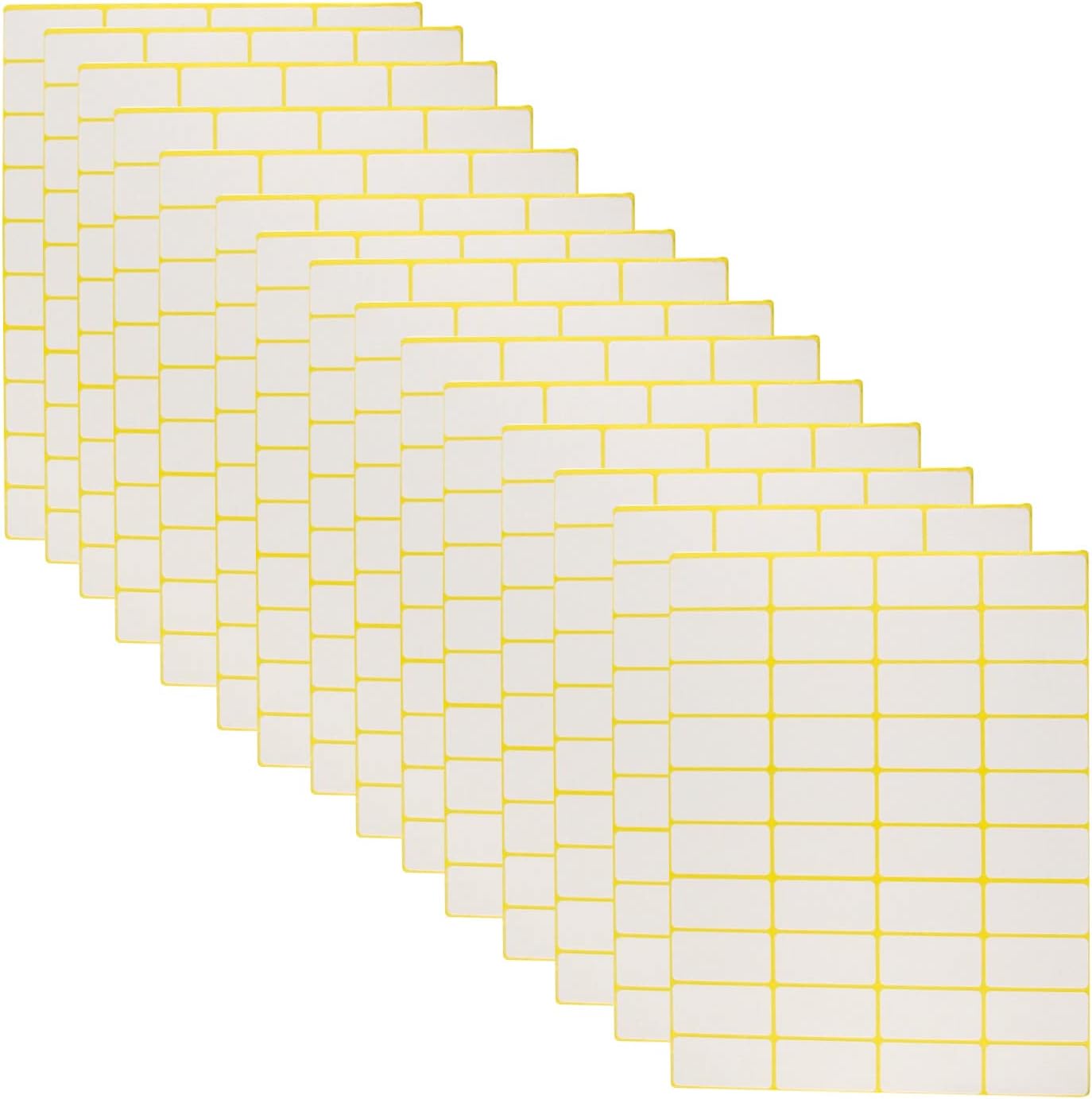 Matte White Sticky Labels Stickers 19x38mm Small Sticky Labels Self