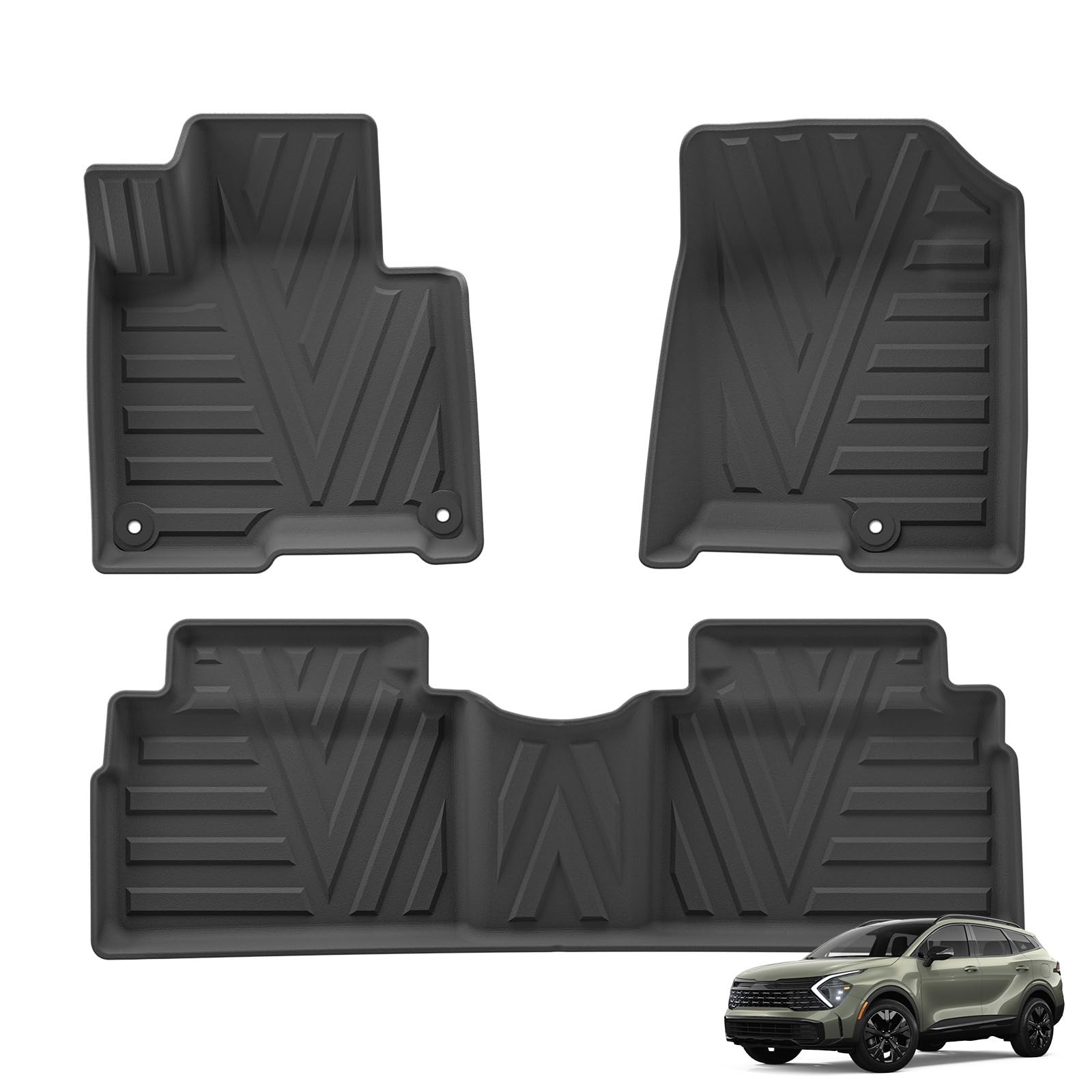 maty samochodowe Do Kia bagażnika Cargo Liner, czarny lewy napęd | Do Kia Do Sportage NQ5 LWBHybrid (PHEV) 2023-2025 dywaniki samochodowe