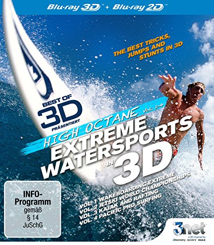 Best of 3D - High Octane: Extreme Water Sports 3D [3D Blu-ray] Wakeboarding - JetSki - Kajak - Rafting - Surfing [Blu-ray]