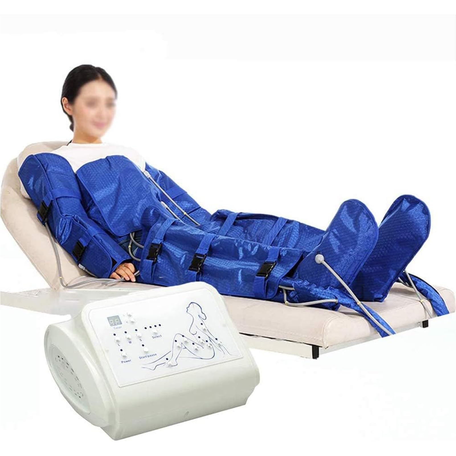 Strumento per Pressoterapia a Vuoto con Onda d'Aria a Infrarossi Lontani 16 Airbag per Massaggio Completo del Corpo Massaggio di Drenaggio Linfatico Perdita Peso Attrezzatura per Massaggi di Bellezz