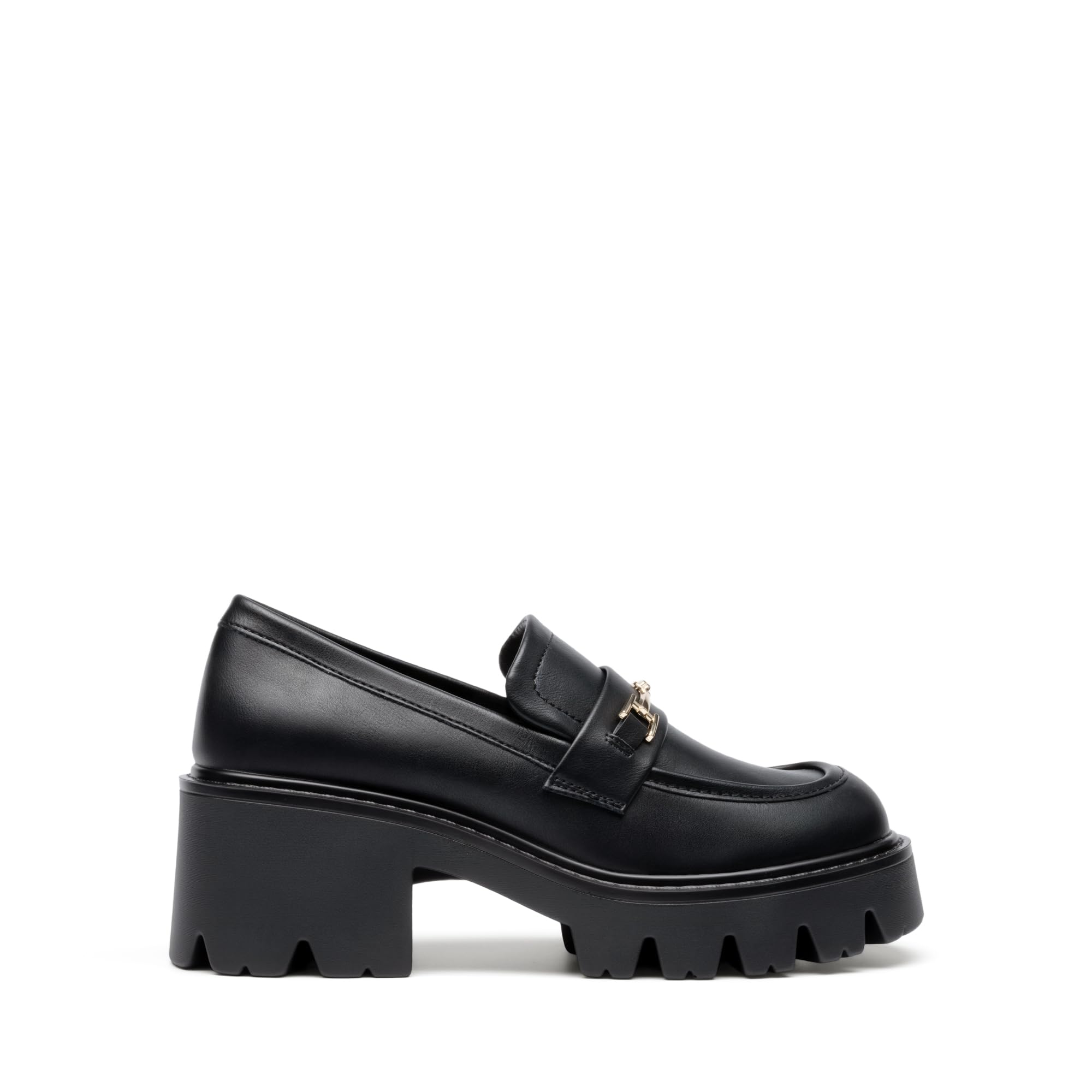 DREAM PAIRS Mocassin Femme Confortables à Plateforme, Mocassins en Cuir à Enfiler, Chaussures Loafers Habillées pour Bureau et Quotidien