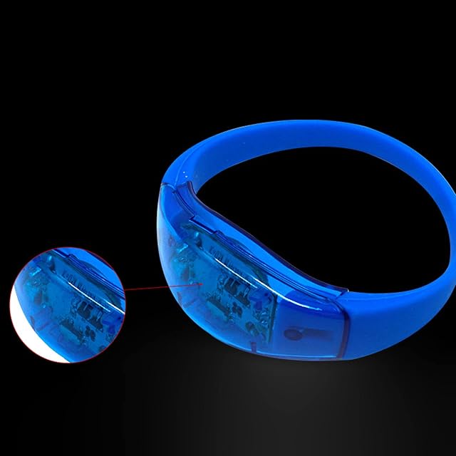 Foto 5 de 8 de KAHDGSS 5 Pulseras LED Con Control De Sonido Con Brillo Intermitente Para KTV Navidad Año Nuevo Suministros…