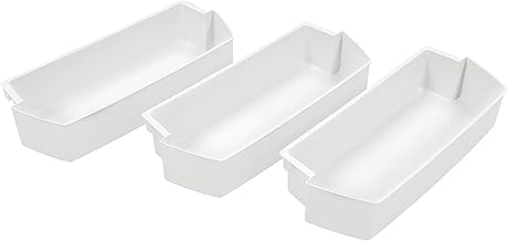 2187172 WP2187172 Refrigerator Door Shelf Compatible with Whirlpool Roper Kitchenaid Kirkland Refrigerator Door Bin Lightweight White PS986890 AP3853103 PS328468 Replacement only 3PCS