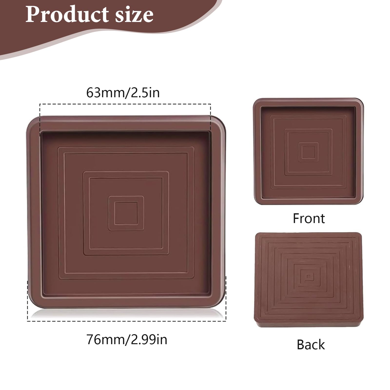 2.5x2.5" Furniture Gripper Pads - Image 2