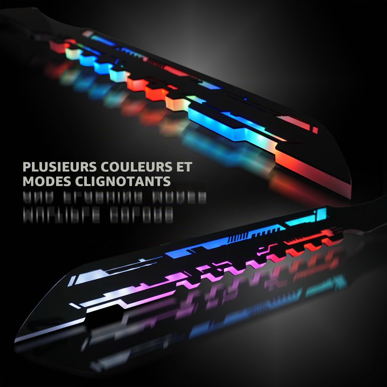 Marikito Puk Tactical Kife 22 Futuritic Neo Blade Parfait pour Halloween, compatible avec LED Mak Puk mak Two Kive
