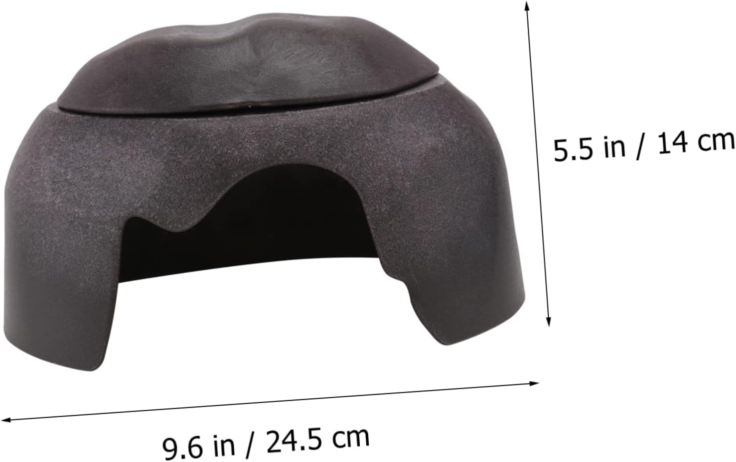 BESPORTBLE 2pcs Tortoise Humidification Hiding Cave Ceramic Basin Landscaping Refuge for Reptiles and Turtles Spacious Design Smooth Edges for Safe Use