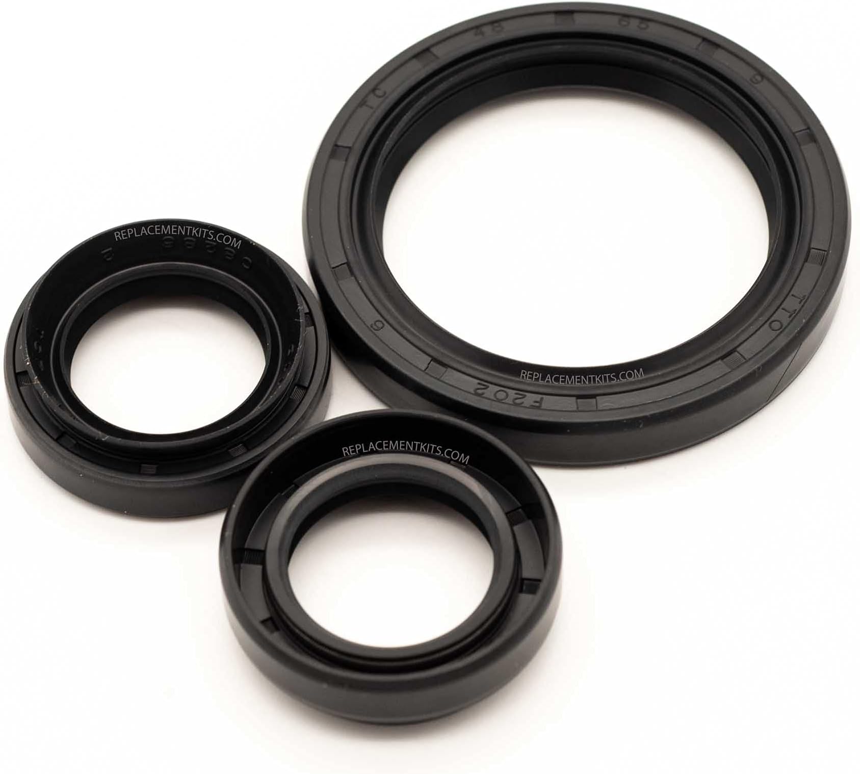 REPLACEMENTKITS.COM Front Differential Seal Kit Compatible with Yamaha Rhino, Grizzly 450 550 660 700 Kodiak, Wolverine & Viking 700, YXZ1000R (2006-2024)