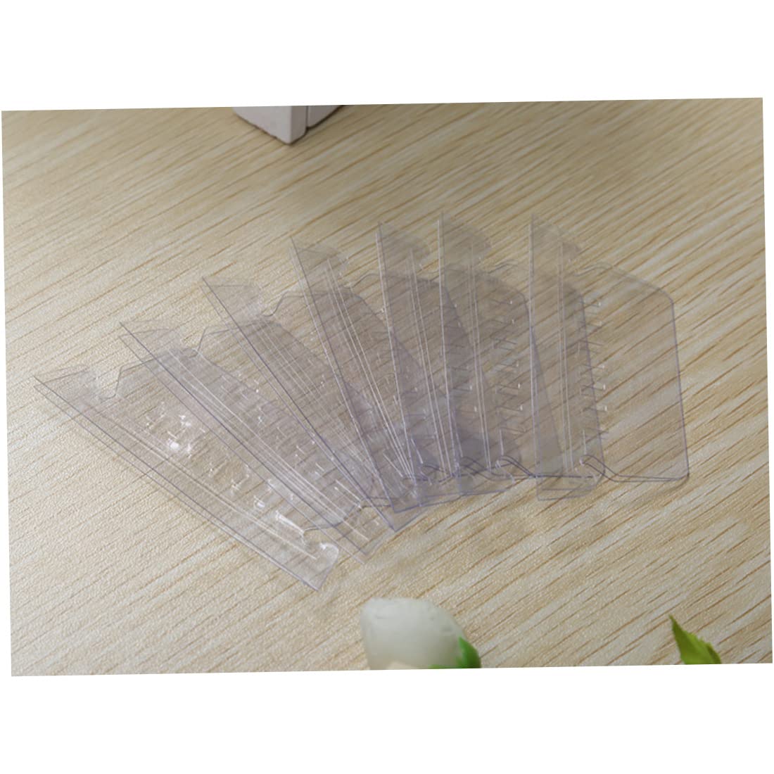 50 Etichette Per Cartelle In PVC - Linguette Rialzate, Riutilizzabili, Per Organizzazione Ufficio - Foto 4