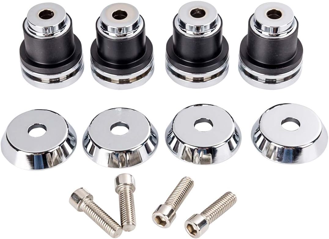 Saddlebags Backrest Sissy Bar MOUNTING SPOOLS for INDIAN SCOUT 2015-2019 (SET OF 4,Replace: 2881166)