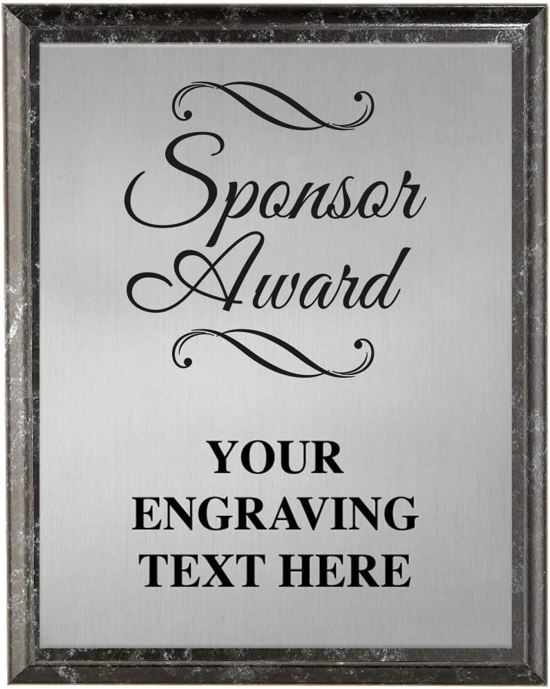 Corporate Appreciation Plaques - 7 x 9 Etched Recognition Trophy Plaque Awards Prime
