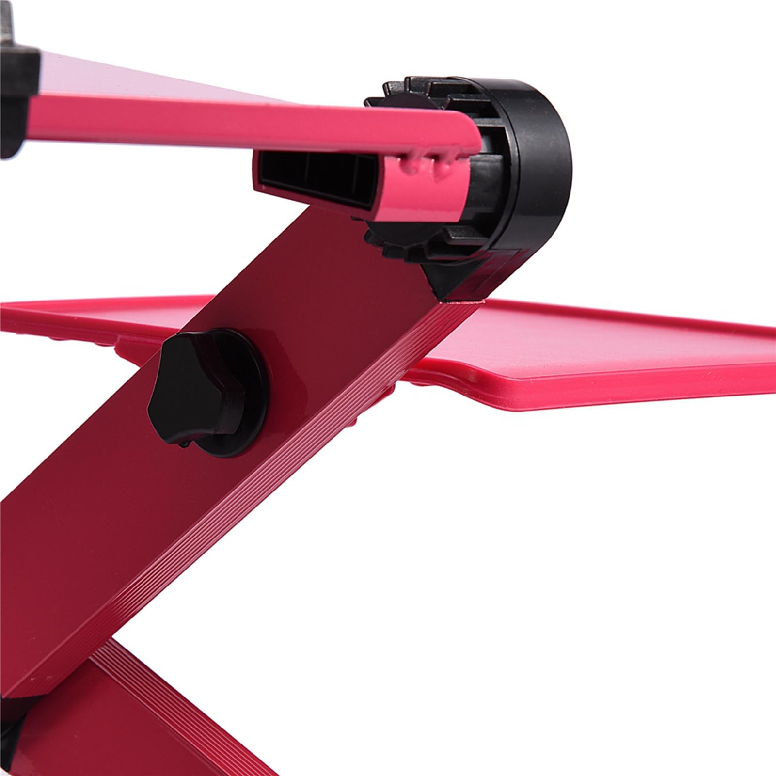 SIXRUN Supporto per Laptop Regolabile con Ventole di Raffreddamento per Uso Domestico e in Ufficio Design Leggero e Pieghevole per Laptop Fino a 17" (Rosa rossa)