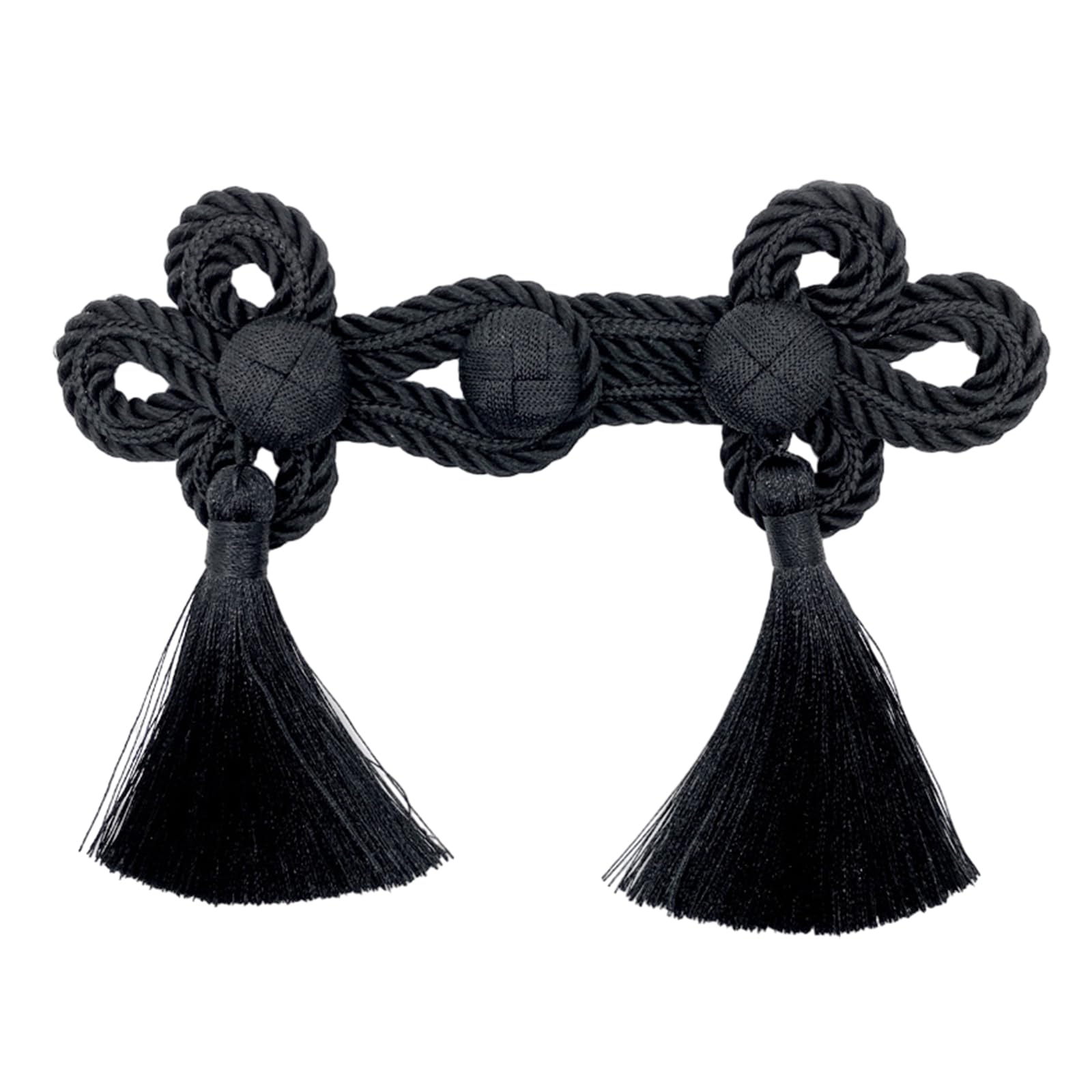 Mirweon Graceful Fringe Trim Clothing Accessory Chinese Cheongsam Buckle For Enhancing Your Outfits Elegant And