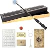 Magic Wand, 38 cm Dumbledore Light Up Wand, Magic Wands in Gift Box with Spell Card, Station Ticket & Necklace Bracelet,Dumbledore Magice Wands in Gift Box Suitable for Halloween Costume Parties