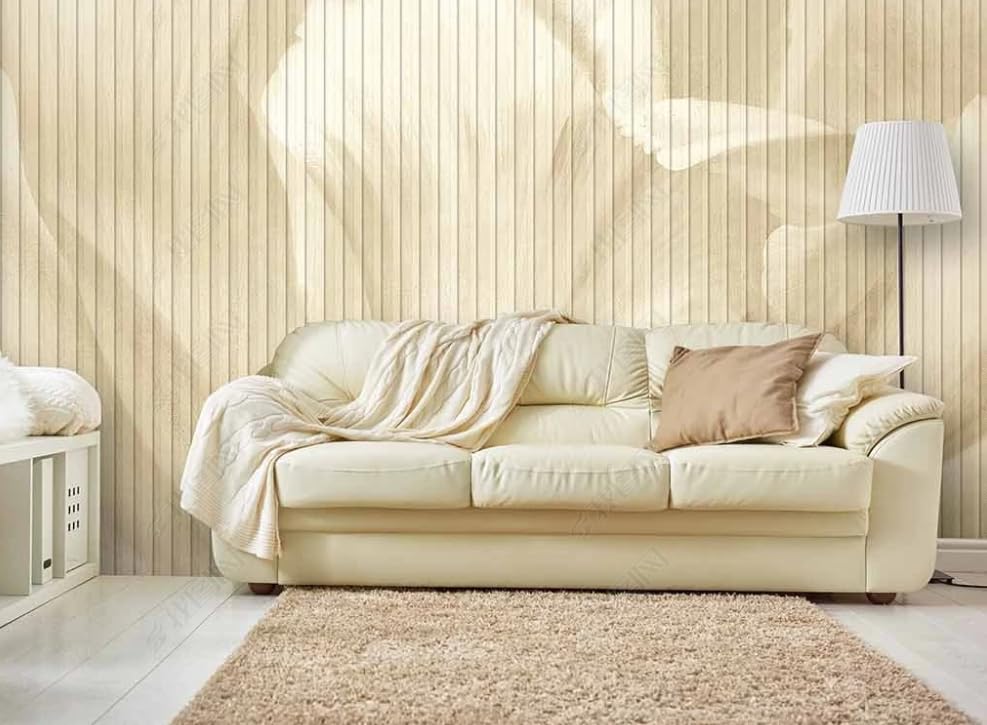 Papier peint intissé pour masquer les imperfections murales et décorer un grand salon fatigué