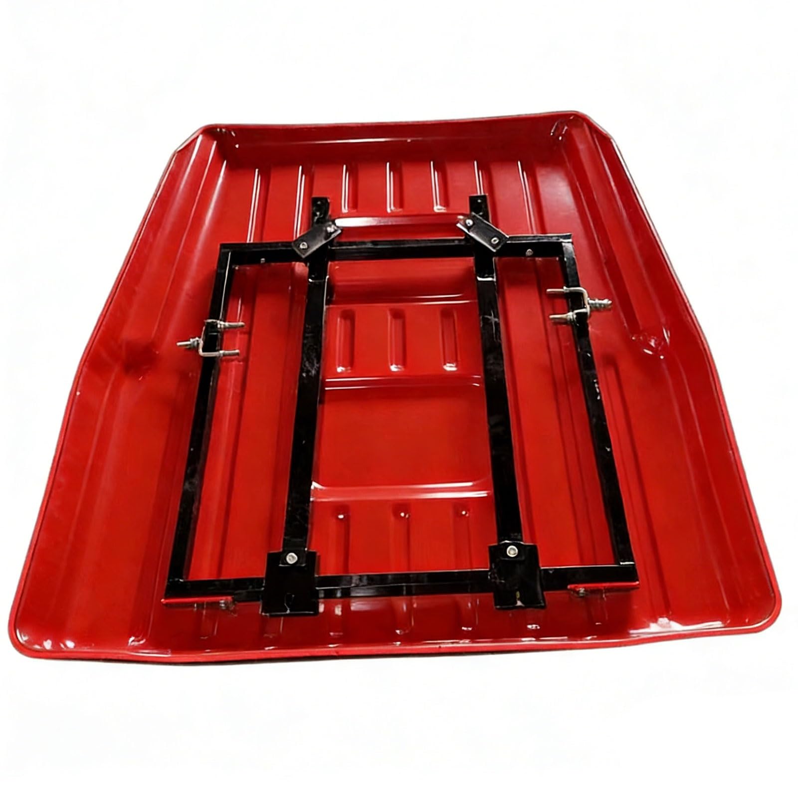 OWOHYG Mower Canopy Iron Plate Material Universal Tractor Canopy Durables Sun Rain Protection 146Cm X 168Cm For Compact Tractors Mowers With Diagonal Bracing And Screws.Red