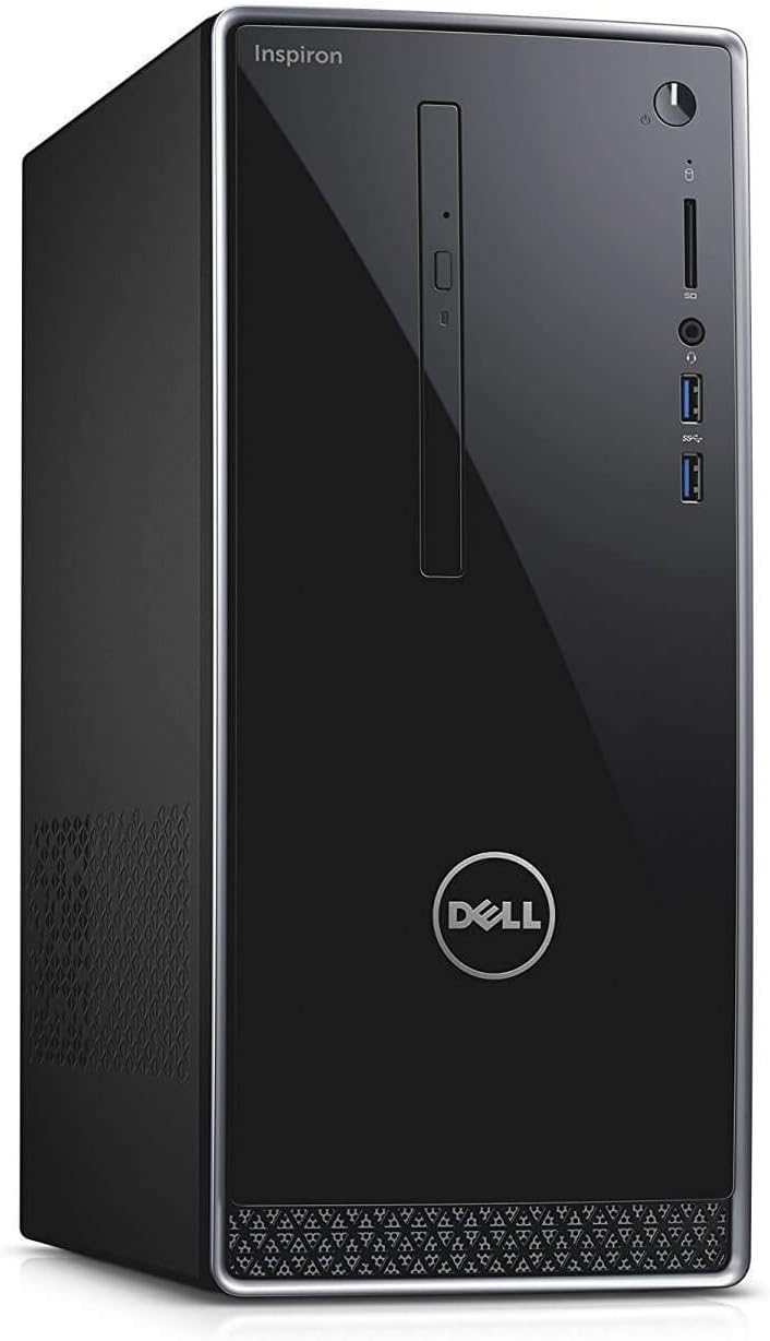 Dell Inspiron Tower Computer PC with Intel Quad Core i7-7700, 16GB RAM, 128GB SSD + 1TB HDD, NVIDIA GeForce GTX 1050, HDMI, WIFI, DVD-RW, Windows 10 Pro