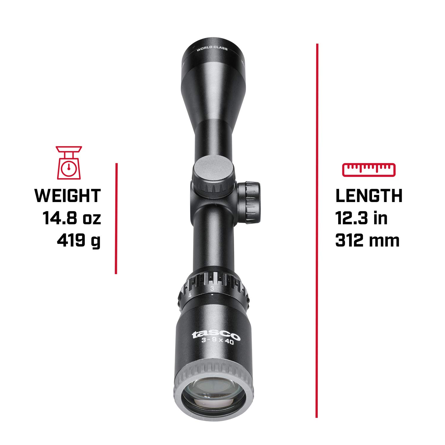実物 Tasco World Class 3-9×40 ライフルスコープ Amazon.co.jp: Tasco World クラス3 – 9 x 40ライフルスコープ