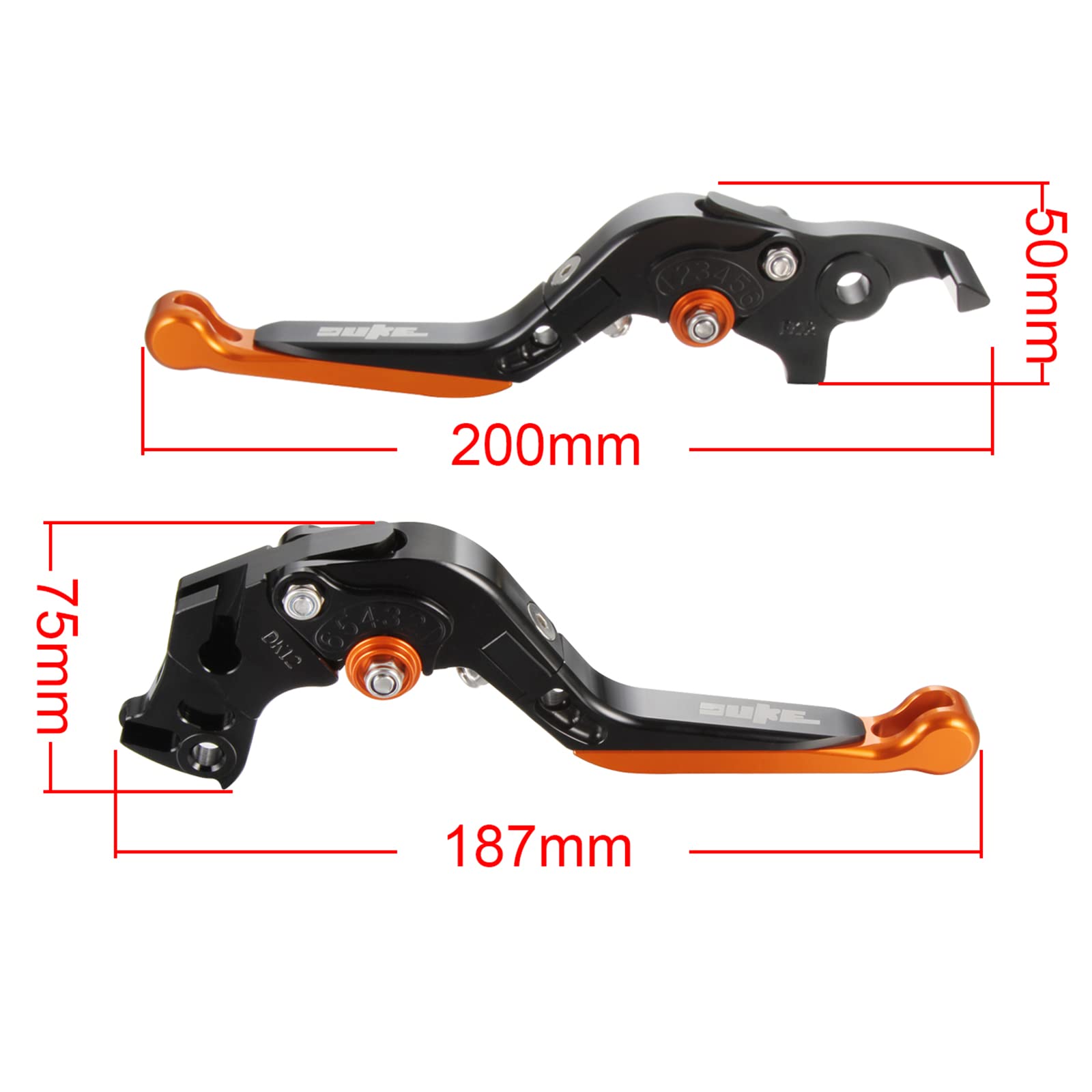 Levier d'embrayage de frein et d'embrayage pour moto KTM Duke RC 125 200 250 390 Orange