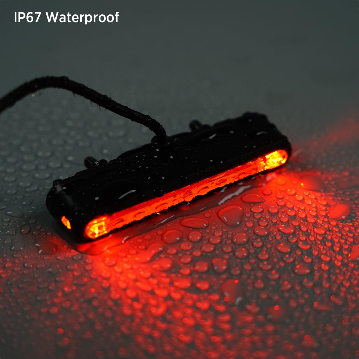 evermotor Luz Trasera LED Universal para Motocicleta, E24 Homologados, Luz de Freno Reflector Trasero, Impermeable IPX67, 6-58V
