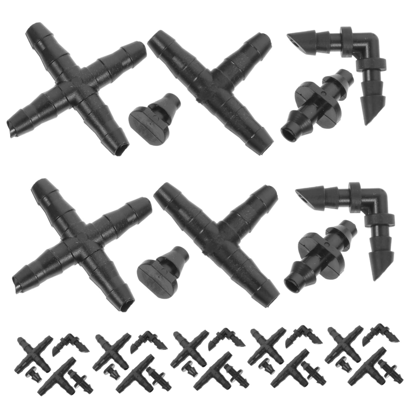 DOITOOL 2juegos De Manguera De Riego Adaptadores De Acoplamiento Rápido Juego De Accesorios para Sistemas De Riego por Goteo para y Huertos