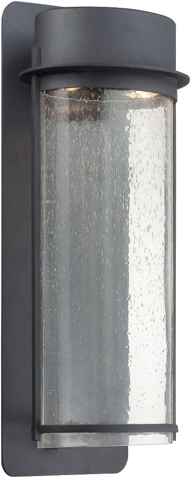 Minka Lavery Outdoor Wall Light 72253-66 Artisan Lane Exterior Wall Lantern, 70 Watts Halogen, Black