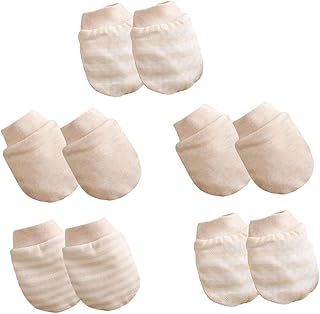 5 Pares De Luvas Anti-Riscos Para Bebês Luvas Para Bebês Luvas Para Bebês Recém-Nascidos Para Meninos Luvas Infantis Sem Arranhões Luvas Para Bebês Luvas Recém-Nascidas Para Bebês