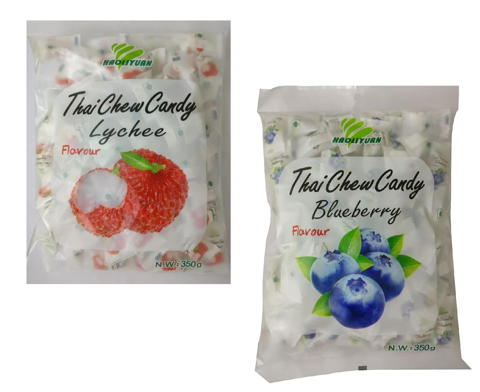 Haoliyuan Thai Chew Lychee Candy and Thai Chew Blueberry Flavored Candy(2 * 350g) (B0D3HTWHYH) Amazon Price History, Amazon Price Tracker
