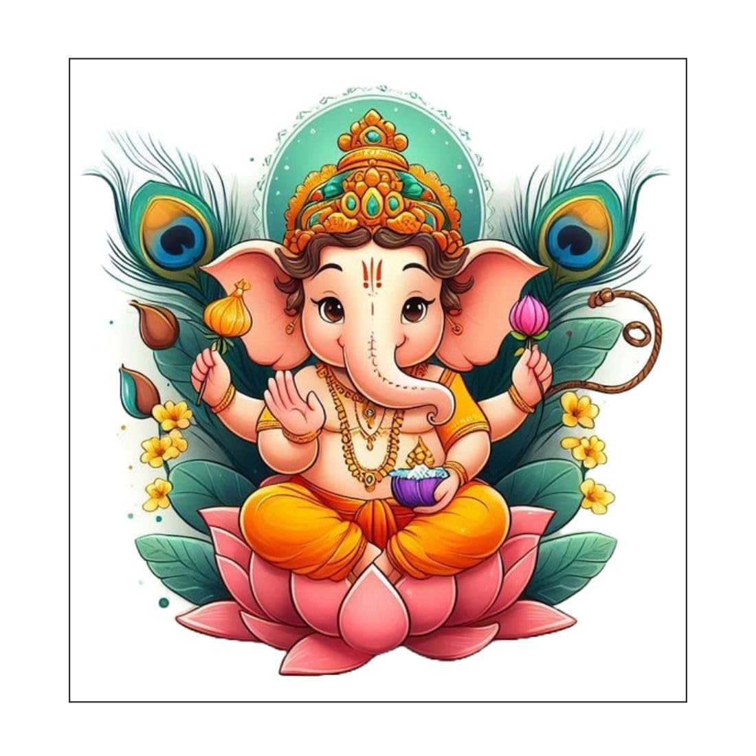 Luxe Decore Shree Ganesh Ji Vinyl Wall Sticker for Kids Room, Bedroom, Living Room, (Size - 45 Cm X45 Cm) (B0D9C1D8Z2) Amazon Price History, Amazon Price Tracker