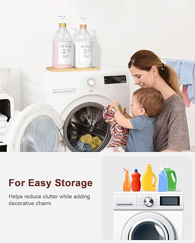 Miniatura 5 de Dispensador de detergente líquido para lavandería, contenedor de detergente para lavandería, contenedor de almacenamiento de 67 onzas para