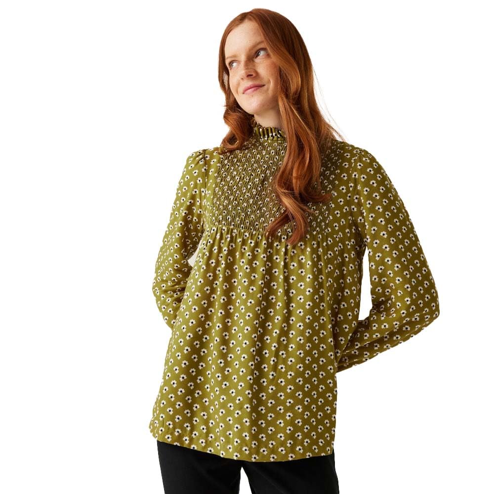Regatta Women's Clover Olive Orla Kiely Winter Blouse, 12