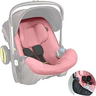 Protective Car Seat Stroller Cover Compatible with Doona Car Seat - Protector, Cotton Cover, Infant Car Seat Liner - Newborn Car Seat Accessories - Easy to Clean - Easy to Install (Old Pink)