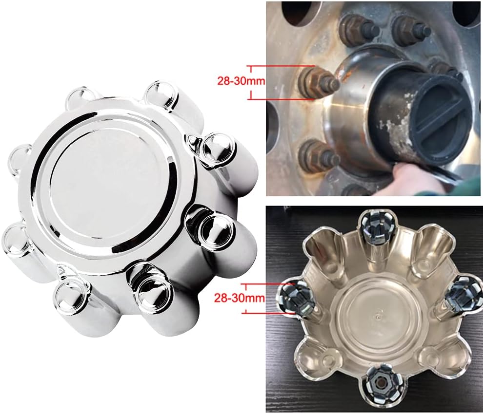 RTrhinoTuning 213mm/8.39in 173mm/6.81in Wheel Center Cap 1PC Compatible with 1999-2004 Ford F250 Super Duty/1999-2004 Ford F350 Super Duty/2000-2005 Ford Excursion for Wheel Rims Center Cap Sliver