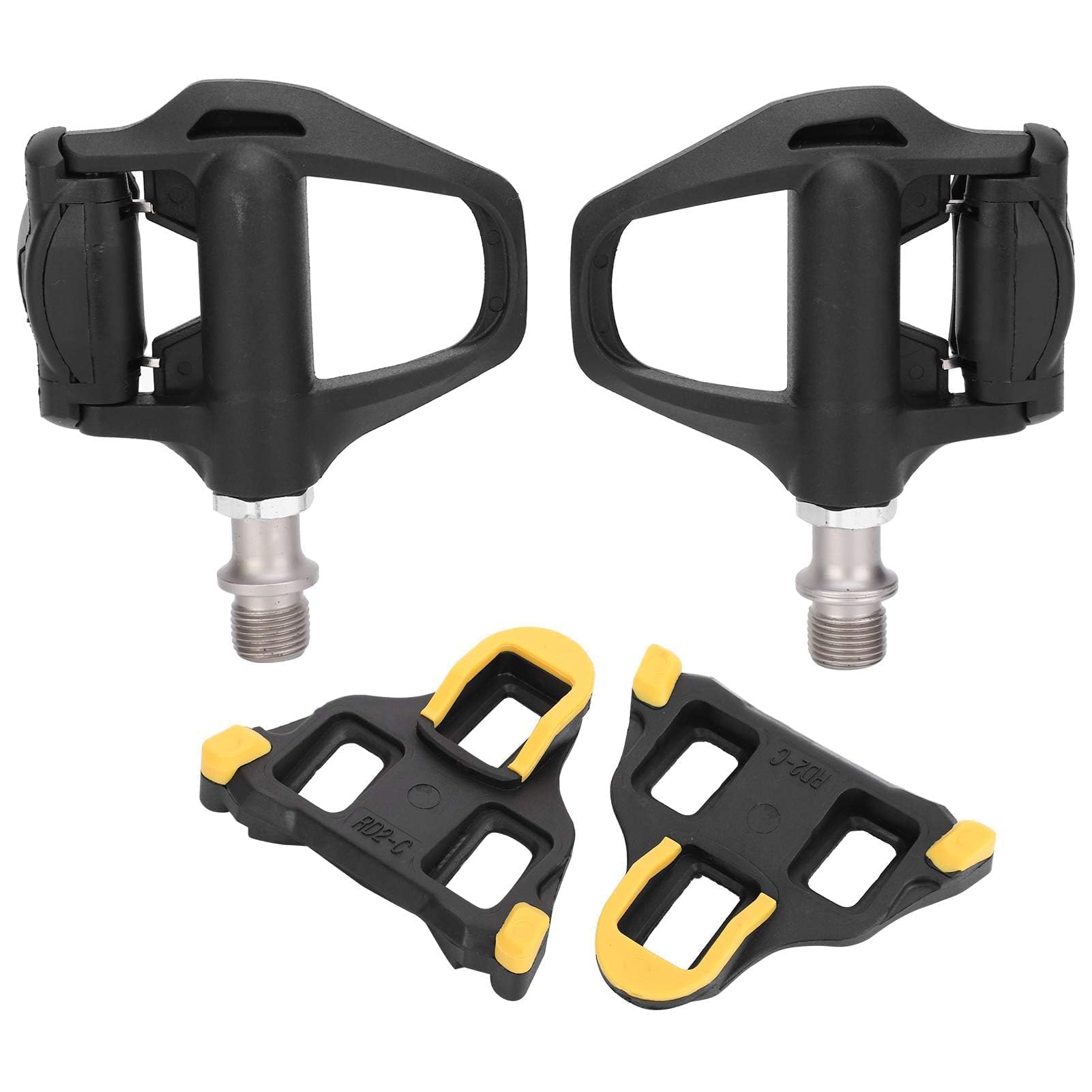 Agatige Pedales Autoblocantes para Bicicleta, SPD‑SL Reemplazo de Pedales de Bicicleta de Carretera Adaptadores de Plataforma de Pedal Automáticos Autoblocantes para Ciclismo con Pedales de Tacos