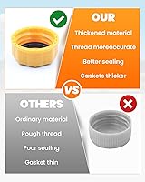 Vista 3 de 10 tapas para latas de gasolina, tapa de repuesto para contenedores de almacenamiento de gasolina, tanques de combustible, jarras de agua, duradero