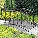 Produktbild Gartenbrücke 145x79x92cm Metall Rost Optik Teichbrücke Metallbrücke Zierbrücke