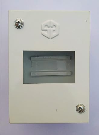 Avinash 4 Pole MCB Metal Box Heavy Duty, Electrical Accessories for Domestic and Commercial Use Sat Of 1 (White)