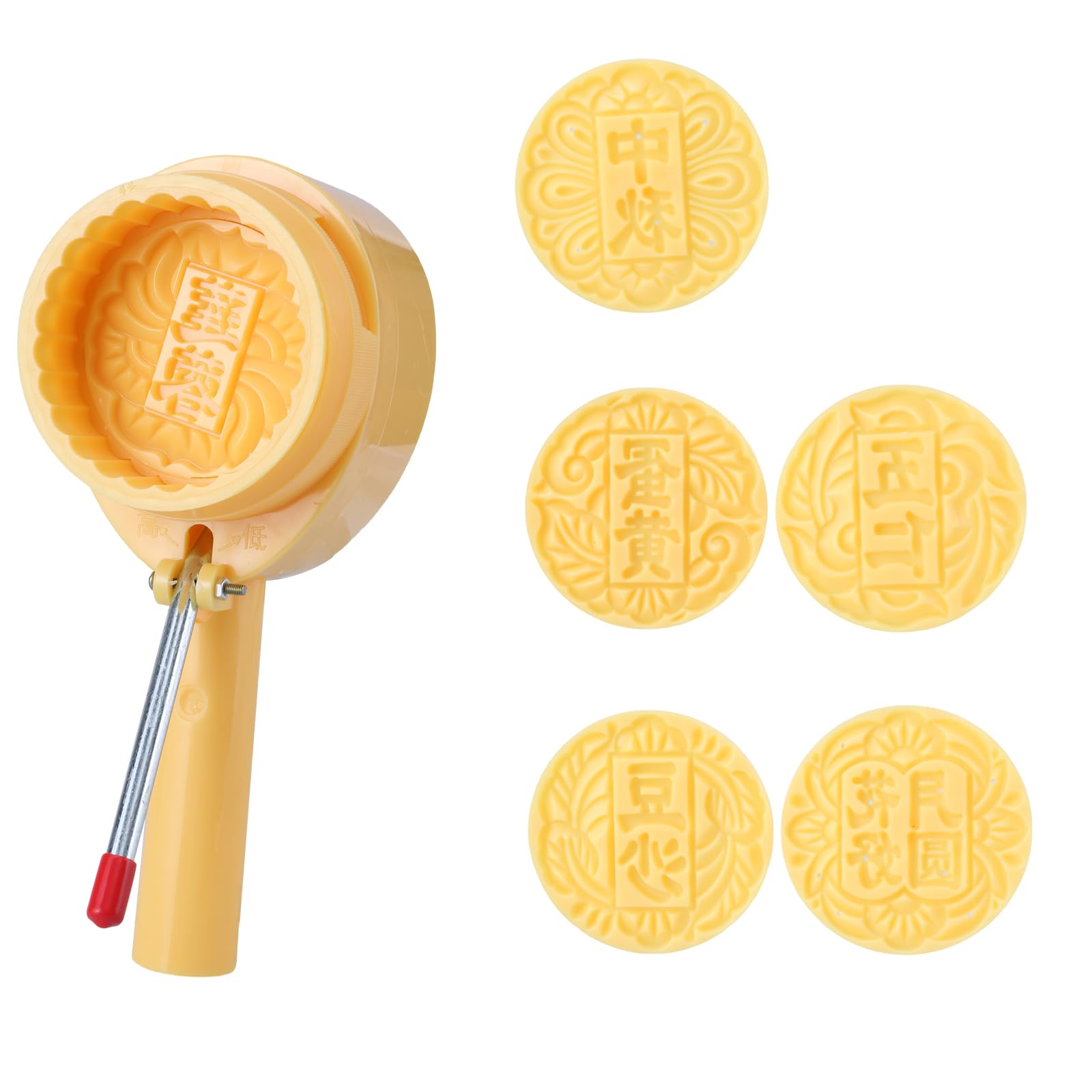Elnwnnkc MidAutumn Festival Dessert Maker Flavor/Flower Dessert Molds Cookie Stamps Hand Press Cookie Cutter Stamps and Cutter Press for Bakings Wedding