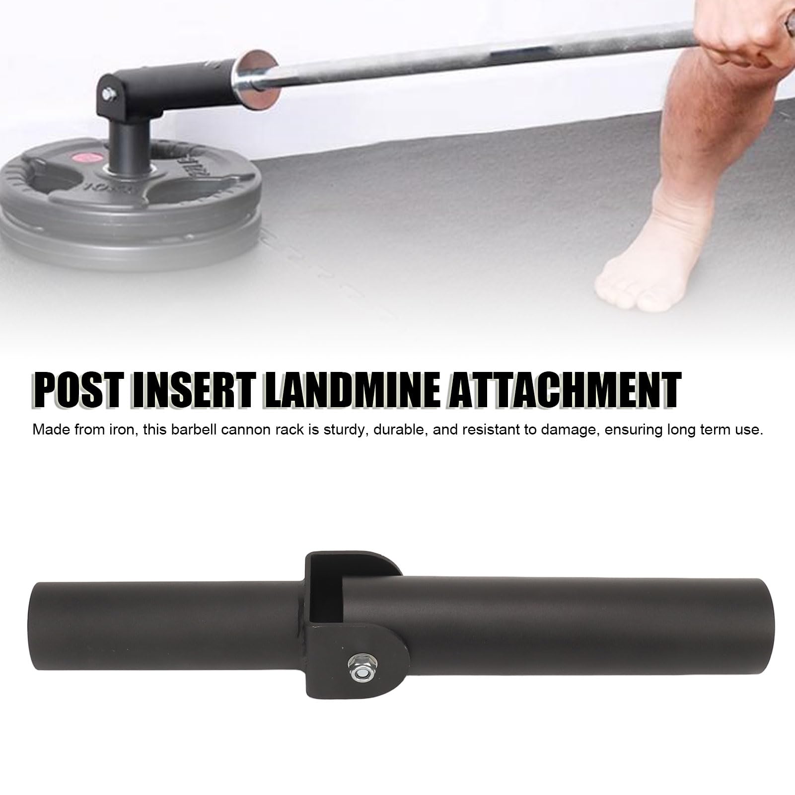 Post Insert Landmine Załącznik 180 stopni Rotacja Łatwa do zainstalowania paska Row Row Płyta Post Wstawka do treningu siłowego Domowa siłownia komercyjna fitness Centrum fitness
