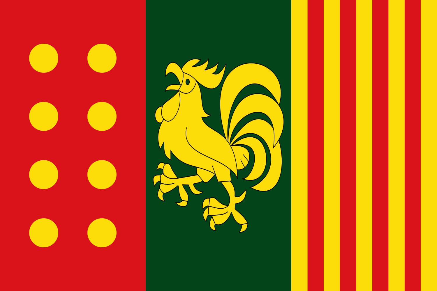 Drapeau paysage XL D Aitona grand pavillon apaisada horizontal pour extérieur