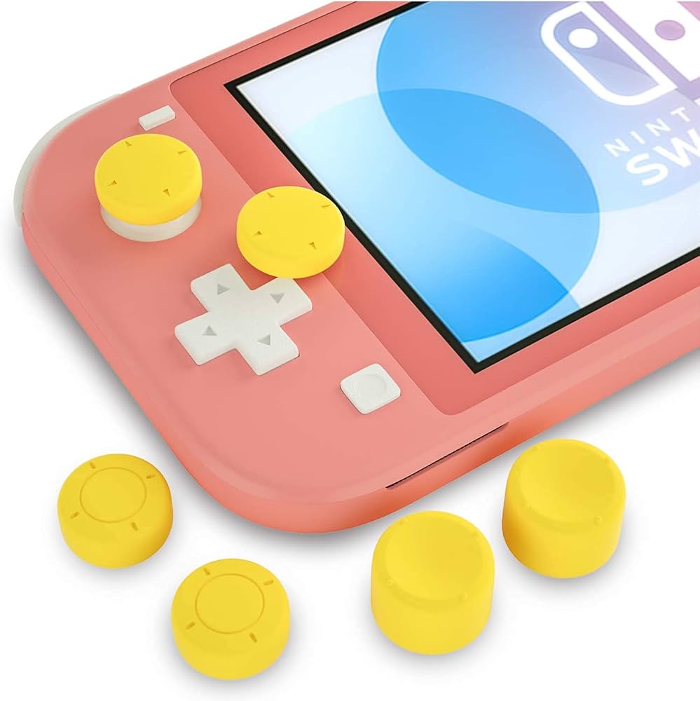 Amazon.com: Yellow Switch lite Thumb Grips, Joystick Caps