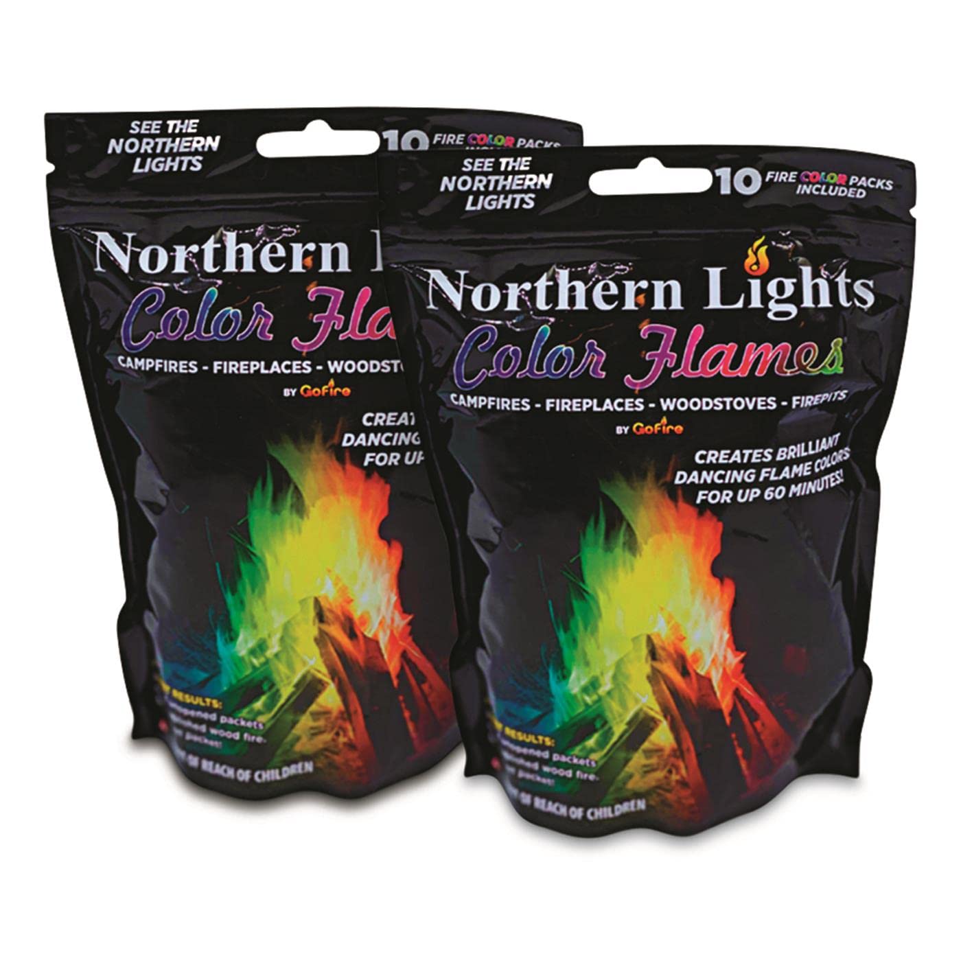Gofire Northern Lights Color Flames, 20 Pack