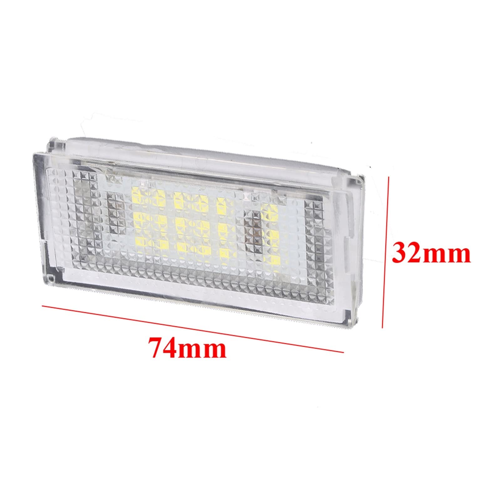 luce targa posteriore 2PCS Luce Targa Auto Fanale Posteriore Bianco Lampadine A - Per 3er E46 4D 1998-2003
